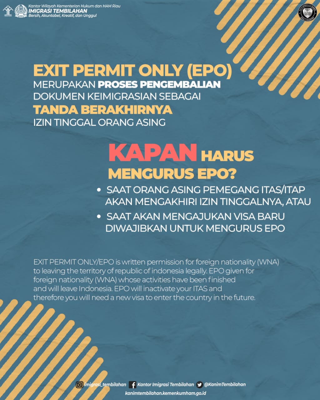 Exit Permit Only (EPO)